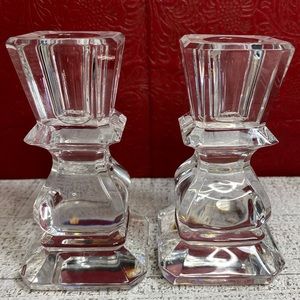 Baccarat Crystal Set of 2 Candlestick holders